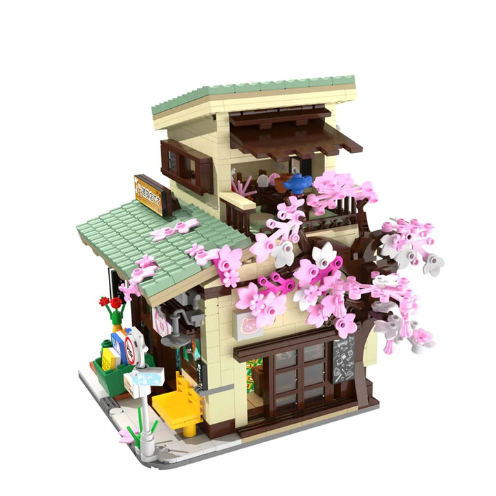 BowLift | Japanese Grocery Sakura Tree Shop Building Set