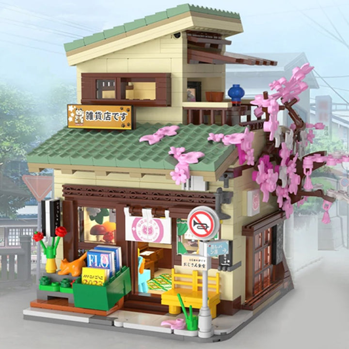 BowLift | Japanese Grocery Sakura Tree Shop Building Set