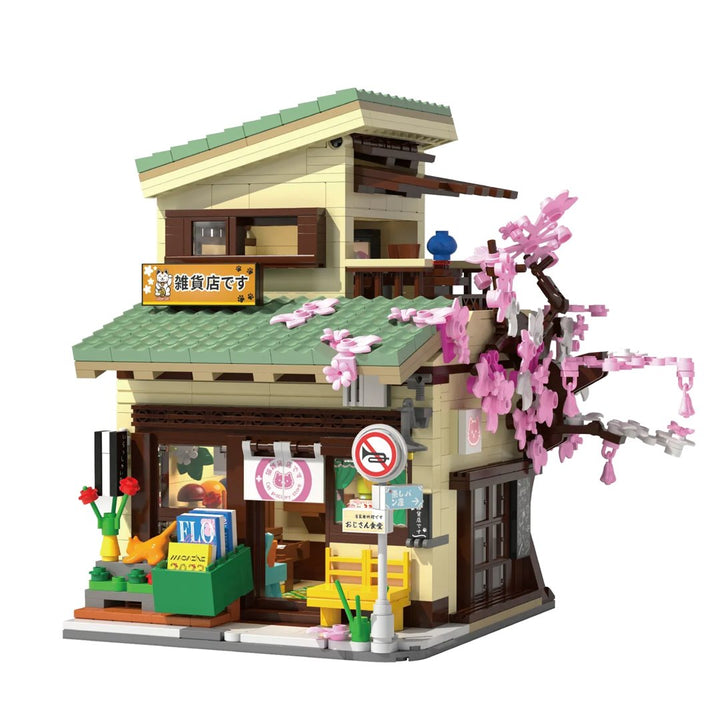 BowLift | Japanese Grocery Sakura Tree Shop Building Set