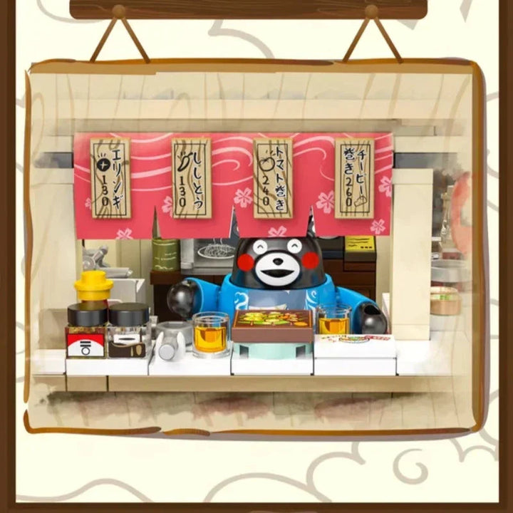 BowLift | Japanese Kumamoto Bear Restaurant Micro Building Set