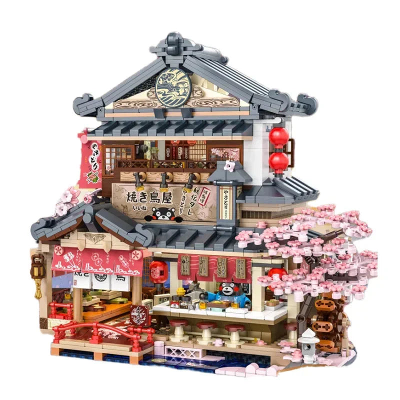 BowLift | Japanese Kumamoto Bear Restaurant Micro Building Set