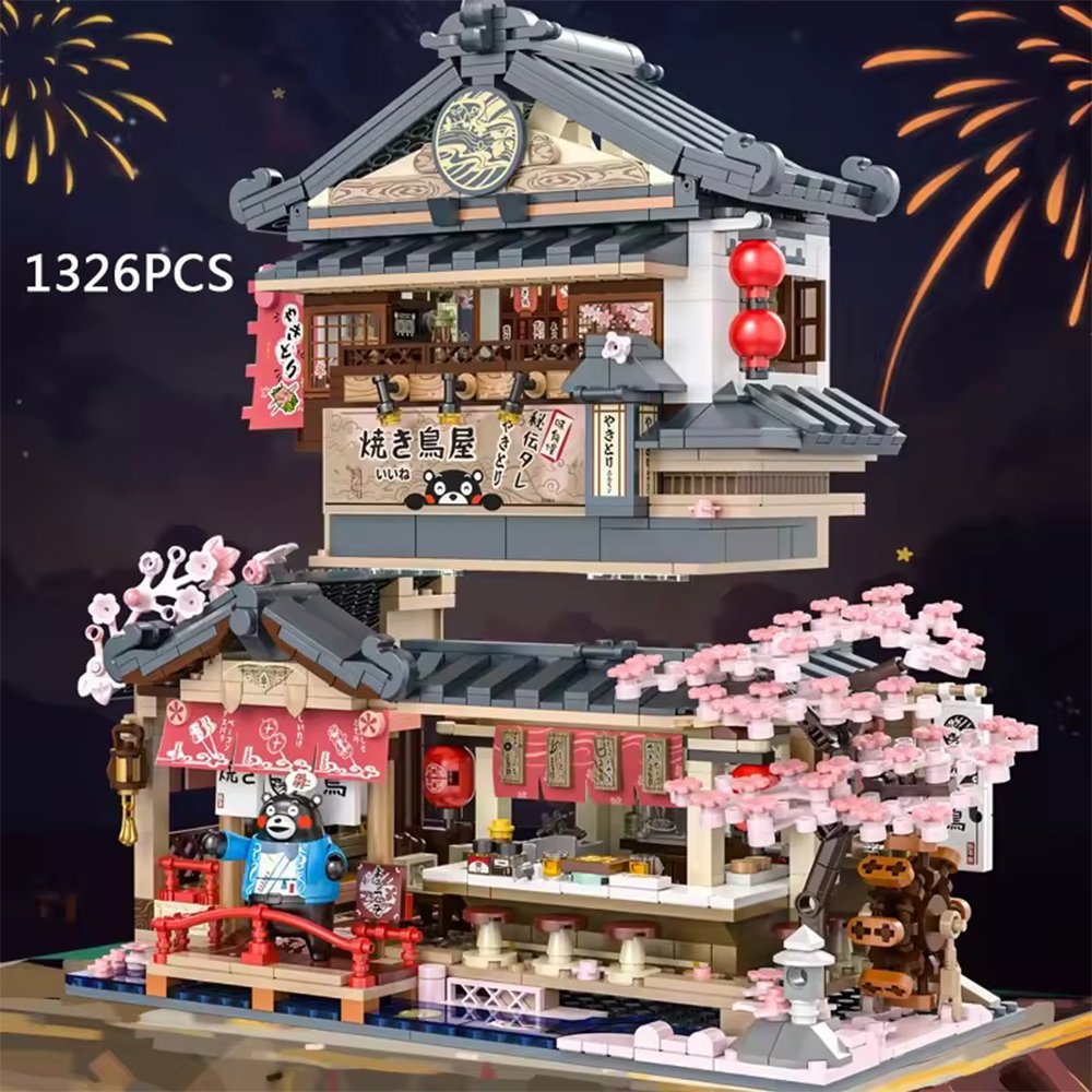 BowLift | Japanese Kumamoto Bear Restaurant Micro Building Set