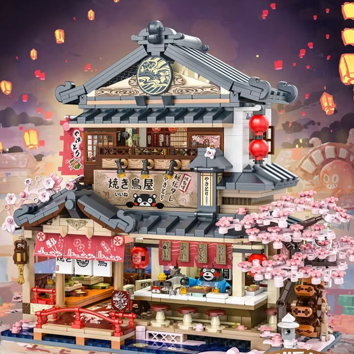 BowLift | Japanese Kumamoto Bear Restaurant Micro Building Set