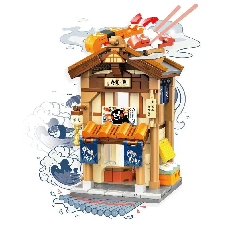 BowLift | Japanese-themed Ramen Hot Spring Sushi Tea Micro Building Sets