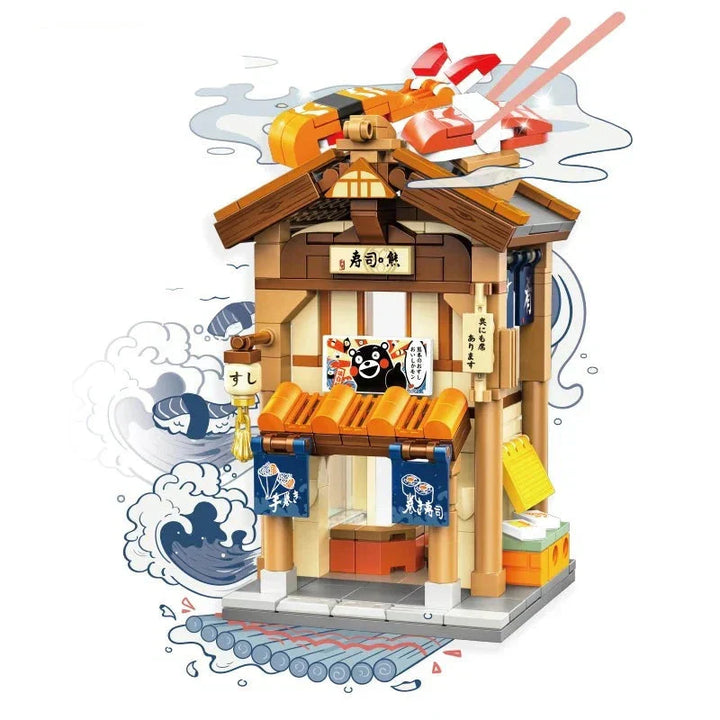 BowLift | Japanese-themed Ramen Hot Spring Sushi Tea Micro Building Sets