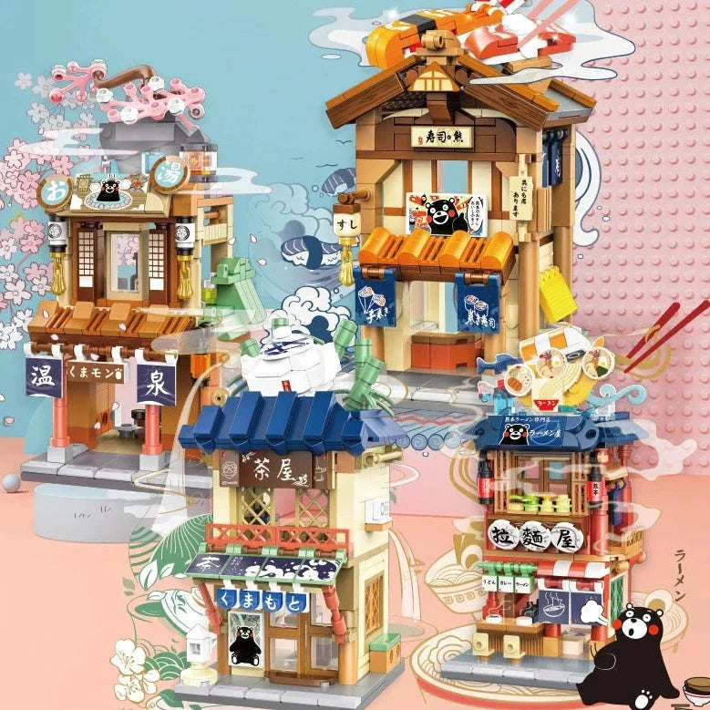BowLift | Japanese-themed Ramen Hot Spring Sushi Tea Micro Building Sets