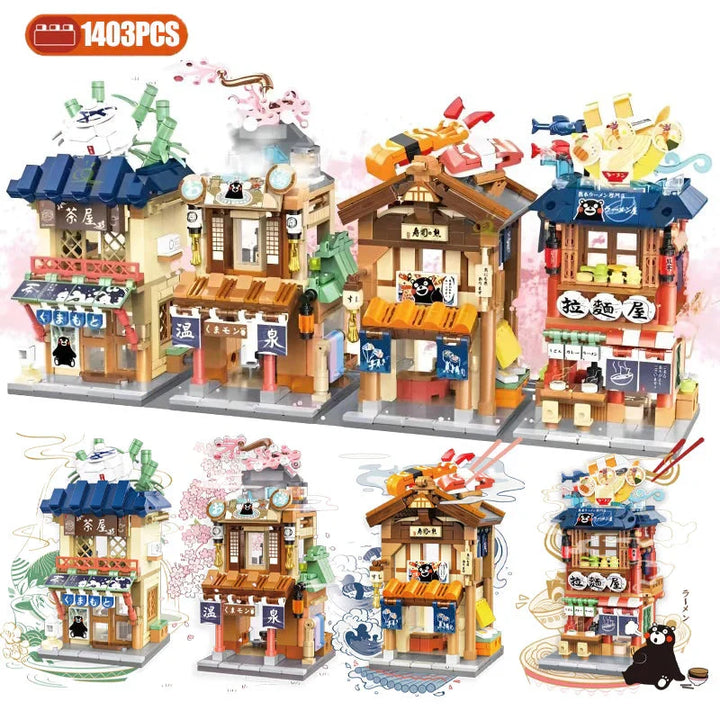 BowLift | Japanese-themed Ramen Hot Spring Sushi Tea Micro Building Sets