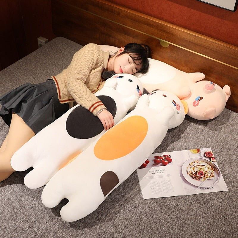 BowLift | Kawaii 100cm Long Snuggly Dog Cat Pig Plushie Collection