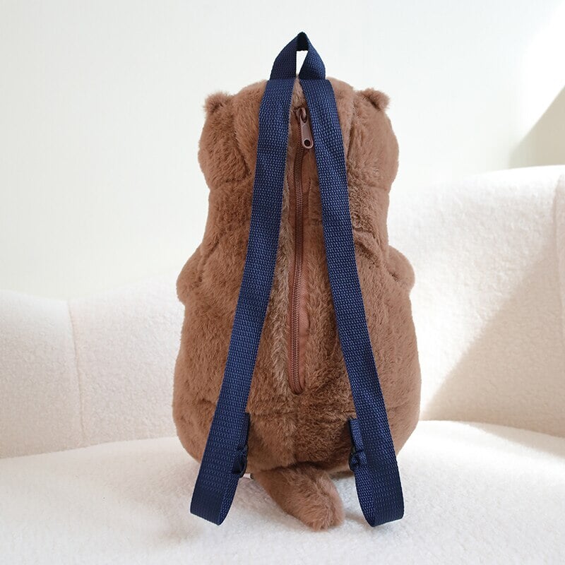 BowLift | Kawaii Brown Otter Backpack Plushie