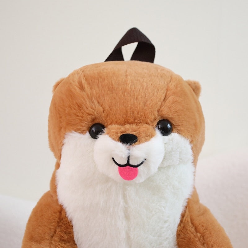 BowLift | Kawaii Brown Otter Backpack Plushie
