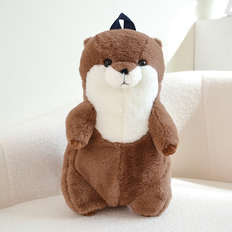 BowLift | Kawaii Brown Otter Backpack Plushie