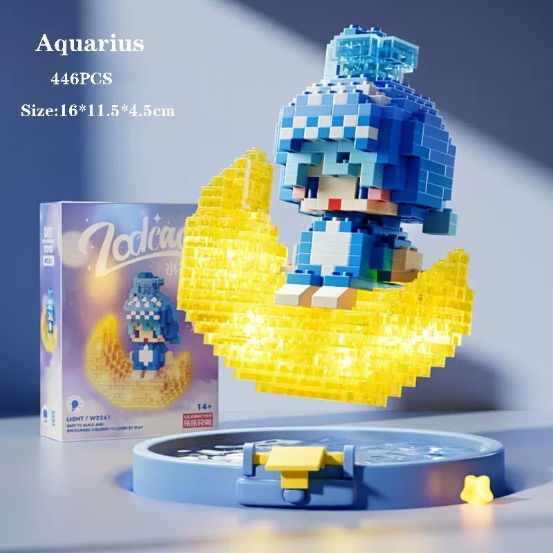 BowLift | Kawaii Chibi Moon Zodiac Star Constellations Nano Building Blocks
