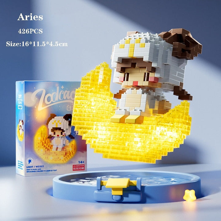 BowLift | Kawaii Chibi Moon Zodiac Star Constellations Nano Building Blocks