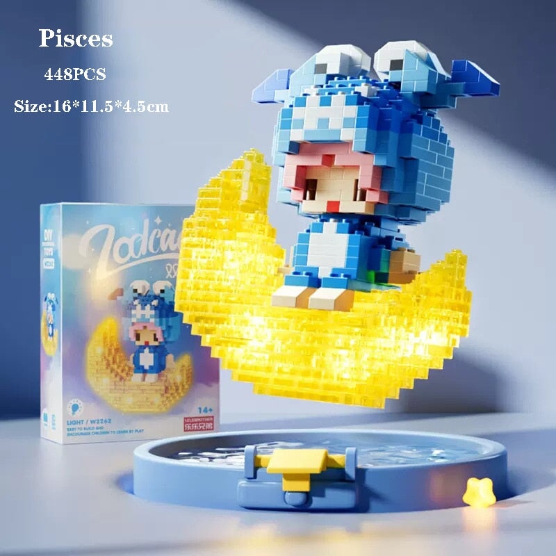 BowLift | Kawaii Chibi Moon Zodiac Star Constellations Nano Building Blocks