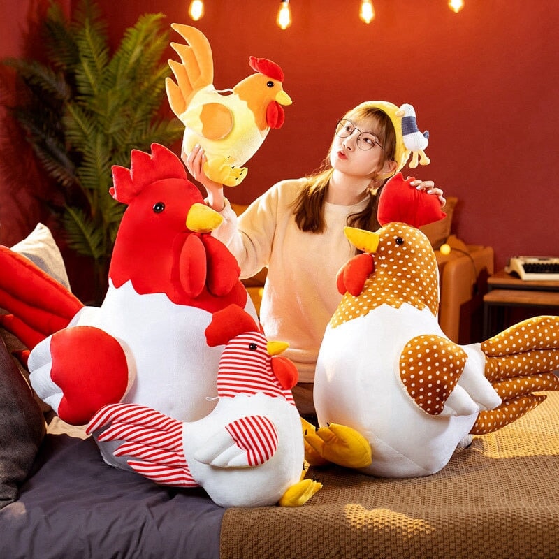BowLift | Kawaii Chubby Chicken Plushie Family