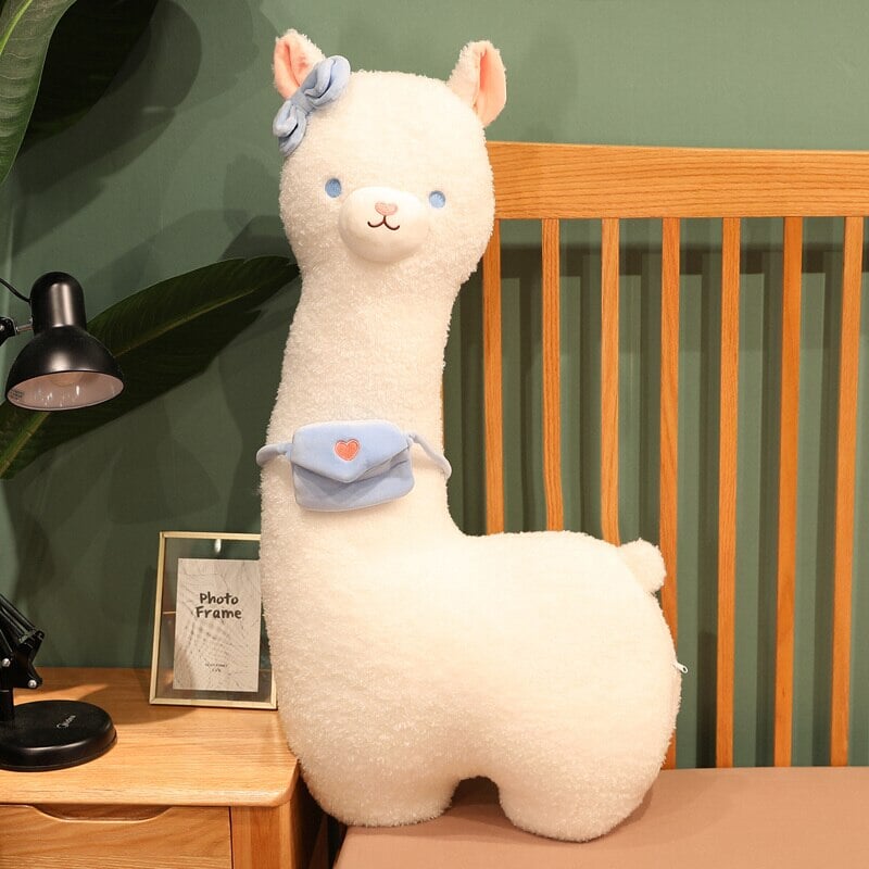 BowLift | Kawaii Fluffy White Pancake Alpaca Plushie