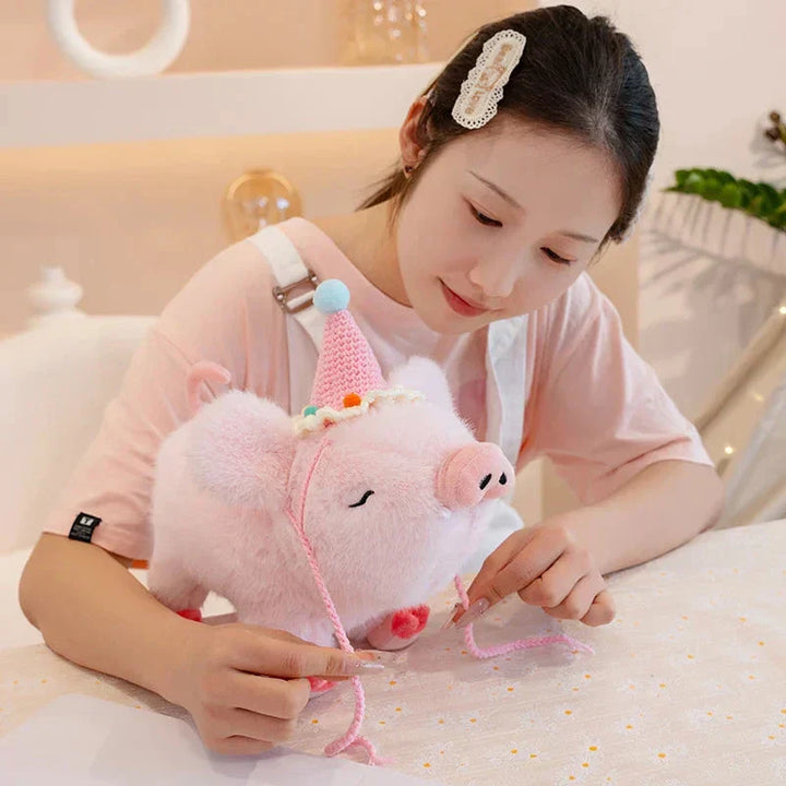 BowLift | Kawaii Fluffy Wild Boar Plushie