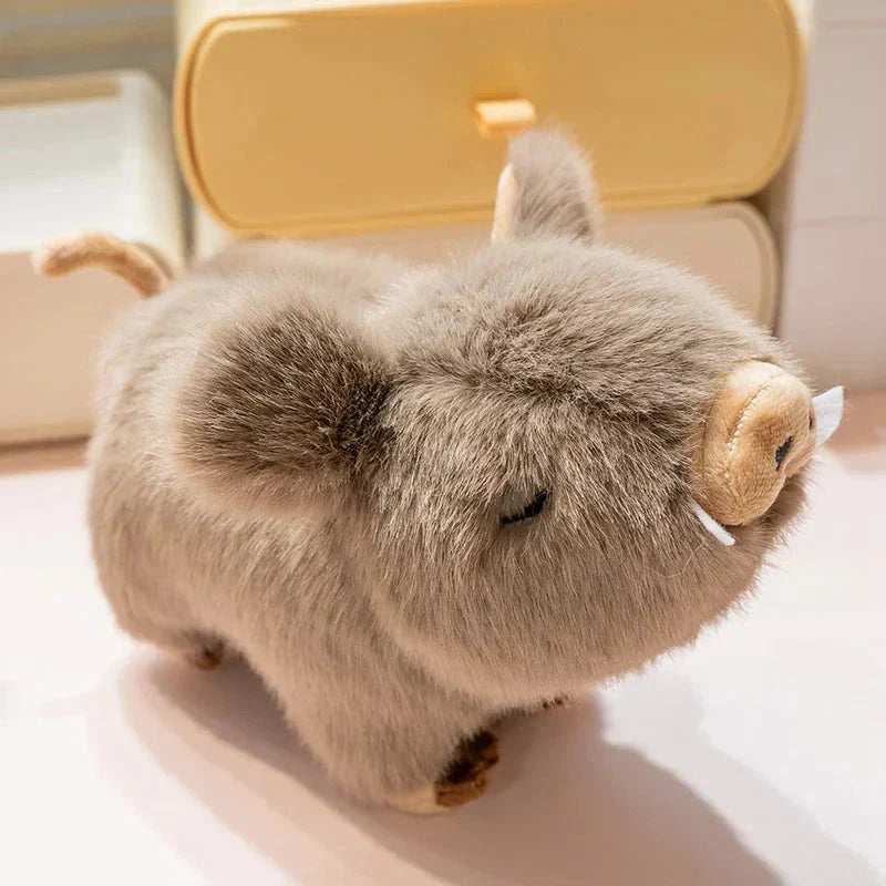 BowLift | Kawaii Fluffy Wild Boar Plushie