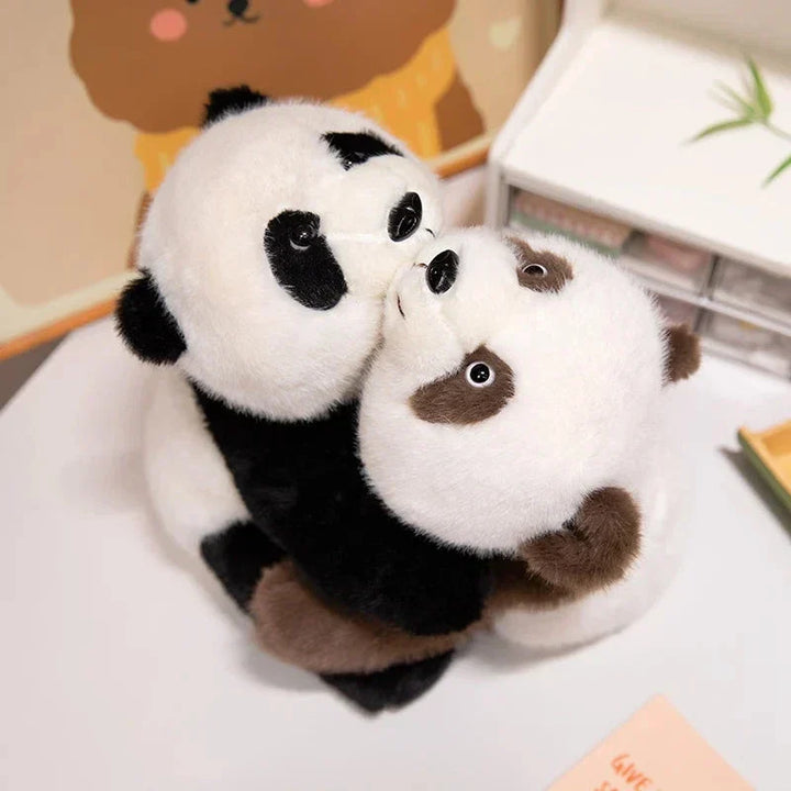 BowLift | Kawaii Fuzzy Black Brown Panda Plushies