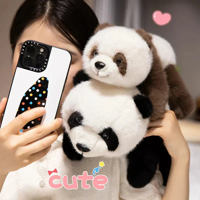 BowLift | Kawaii Fuzzy Black Brown Panda Plushies