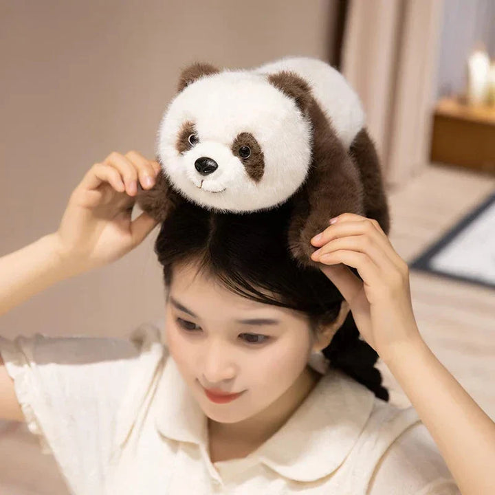 BowLift | Kawaii Fuzzy Black Brown Panda Plushies