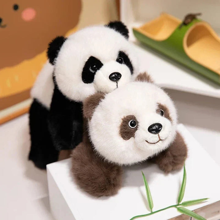 BowLift | Kawaii Fuzzy Black Brown Panda Plushies