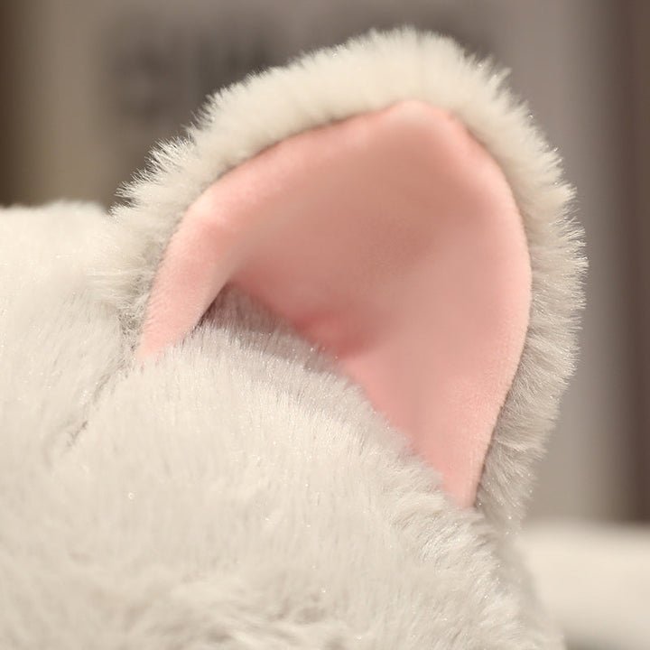 BowLift | Kawaii Grey Half Cat Half Shark Combo Plushie