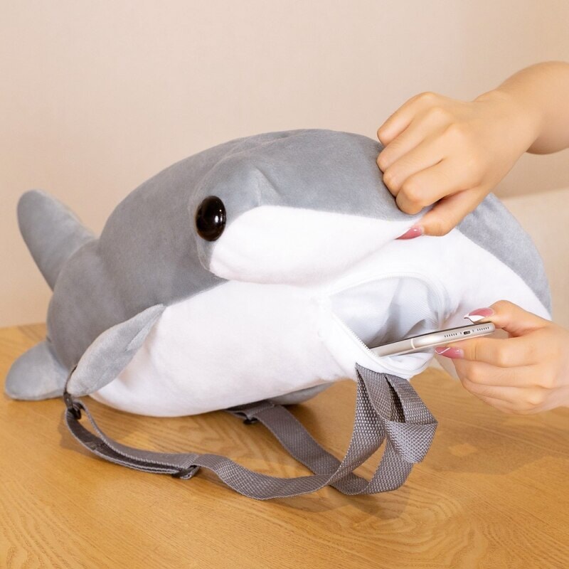 BowLift | Kawaii Hammerhead Shark Plush Backpack