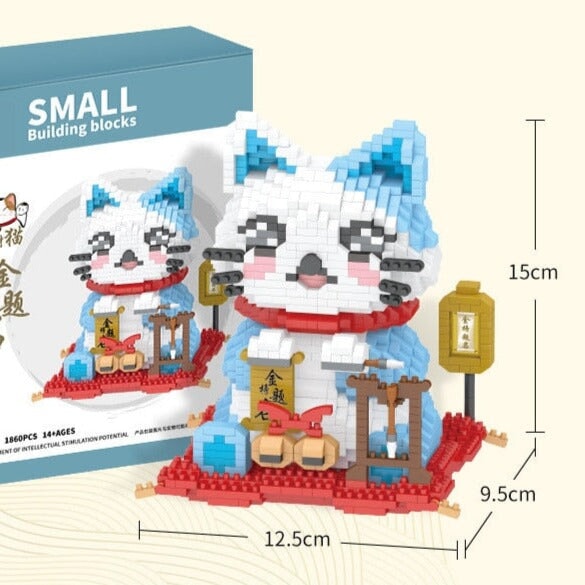 BowLift | Kawaii Lucky Fortune Cat Nano Building Sets