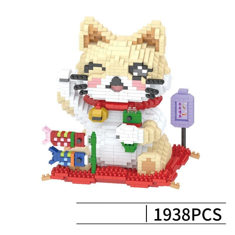 BowLift | Kawaii Lucky Fortune Cat Nano Building Sets