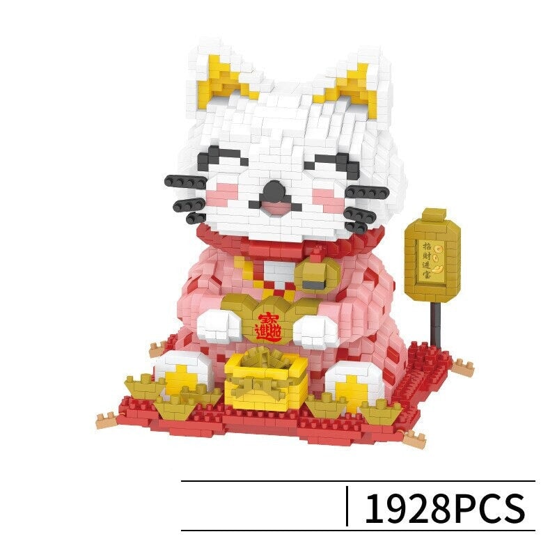 BowLift | Kawaii Lucky Fortune Cat Nano Building Sets