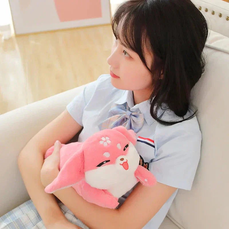 BowLift | Kawaii Pink Fox Sakura Plushie