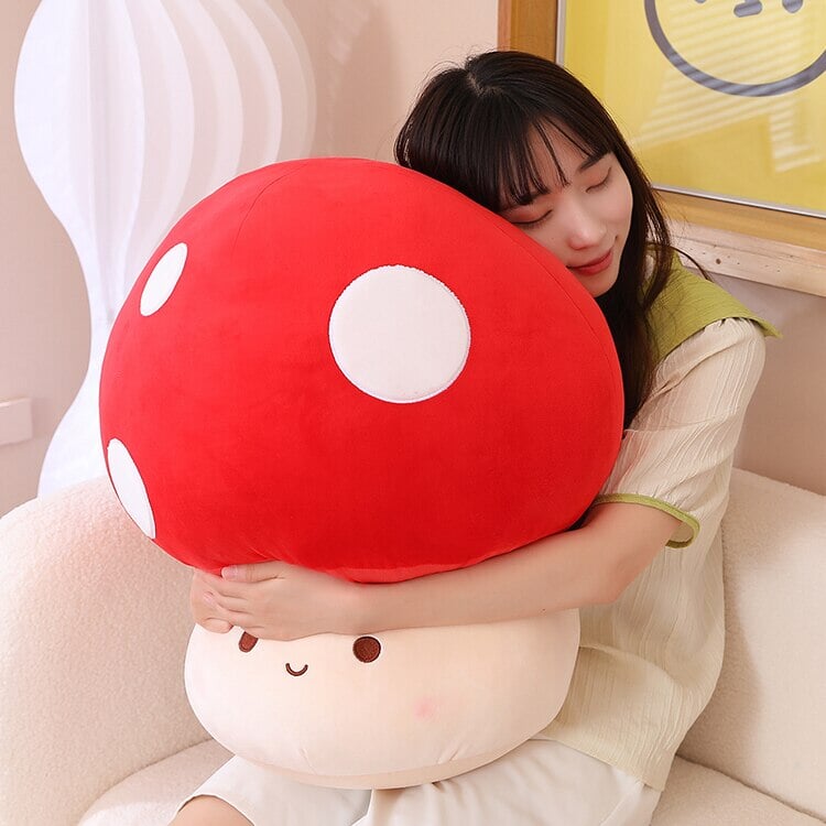 BowLift | Kawaii Red Brown White Mushroom Plushie Family