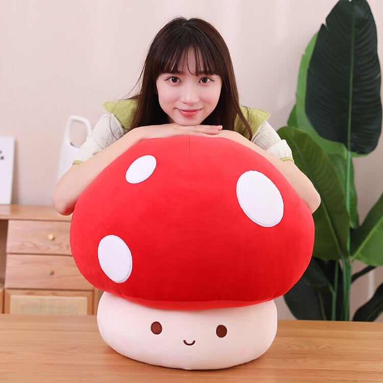 BowLift | Kawaii Red Brown White Mushroom Plushie Family