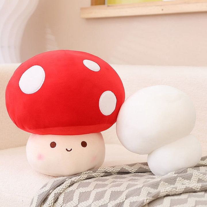 BowLift | Kawaii Red Brown White Mushroom Plushie Family