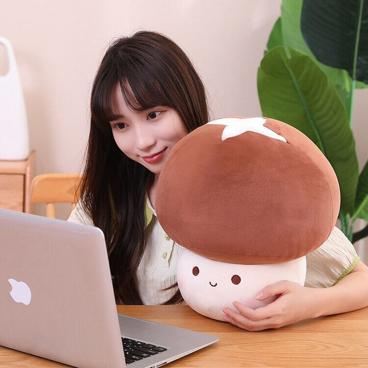 BowLift | Kawaii Red Brown White Mushroom Plushie Family