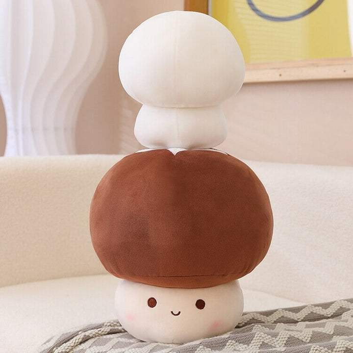 BowLift | Kawaii Red Brown White Mushroom Plushie Family