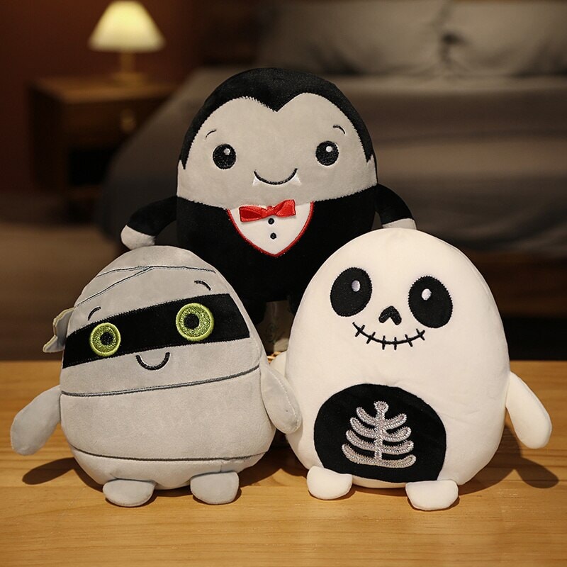 BowLift | Kawaii Skeleton Pumpkin Zombie Frankenstein Vampire Halloween Plushies