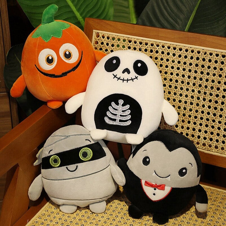 BowLift | Kawaii Skeleton Pumpkin Zombie Frankenstein Vampire Halloween Plushies