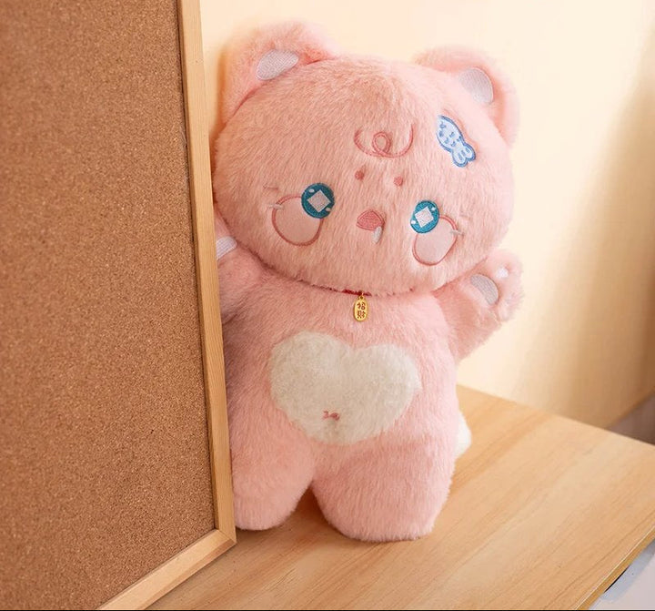 BowLift | Kawaii Starry Fluffy Cat Heart Plushies