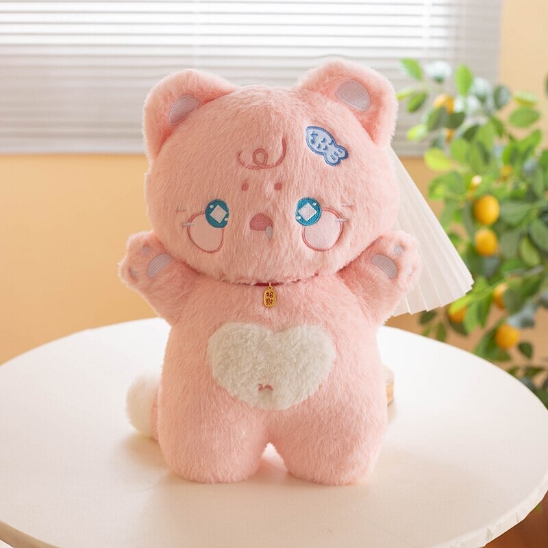 BowLift | Kawaii Starry Fluffy Cat Heart Plushies