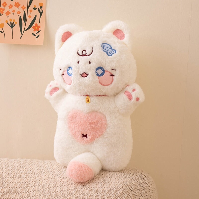 BowLift | Kawaii Starry Fluffy Cat Heart Plushies