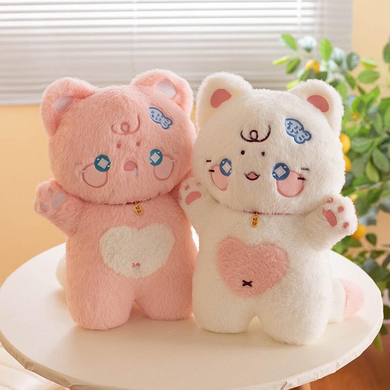 BowLift | Kawaii Starry Fluffy Cat Heart Plushies