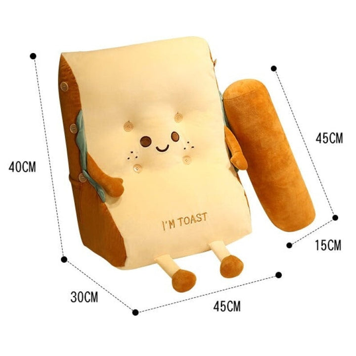 BowLift | Kawaii Toasted Bread Back Support Plushie