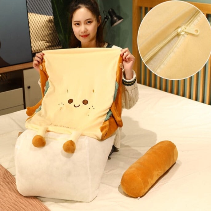 BowLift | Kawaii Toasted Bread Back Support Plushie