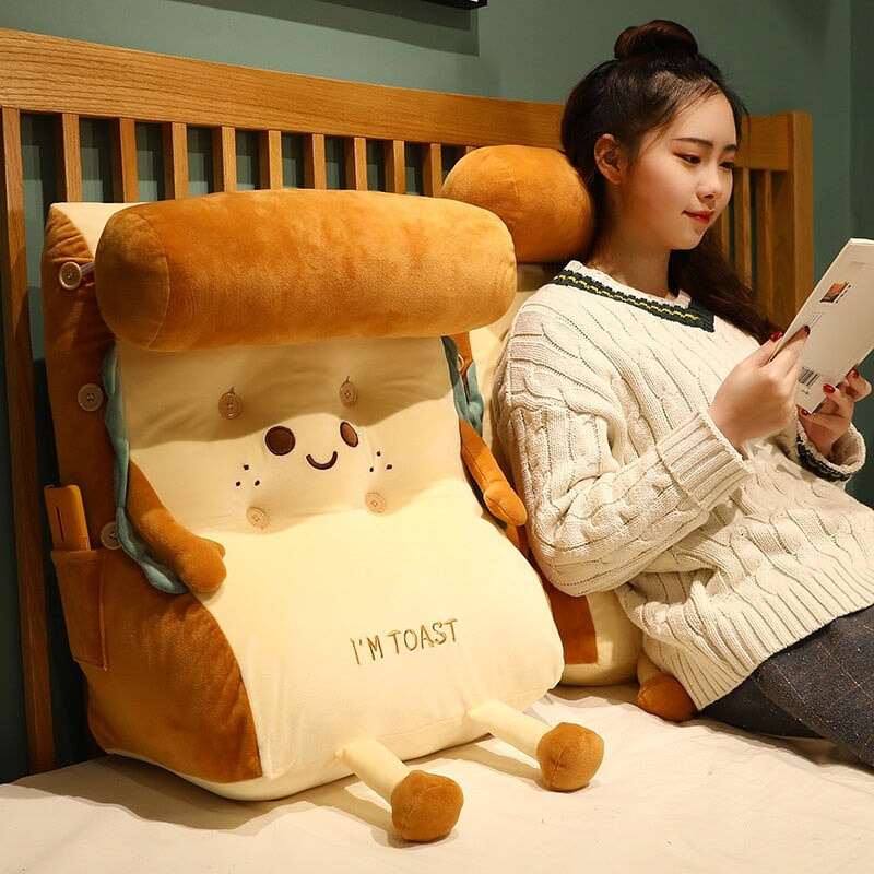 BowLift | Kawaii Toasted Bread Back Support Plushie