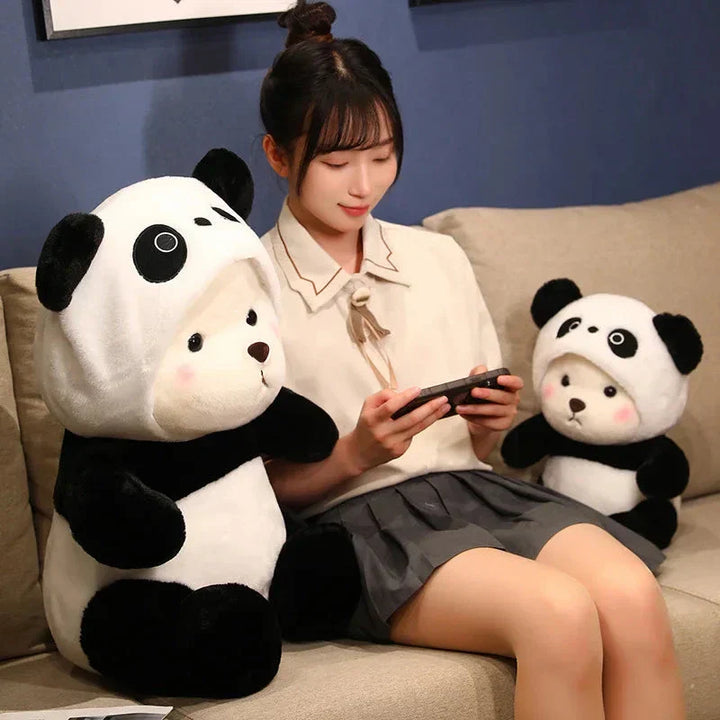 BowLift | Kawaii White Bear Panda Outfit Plushie