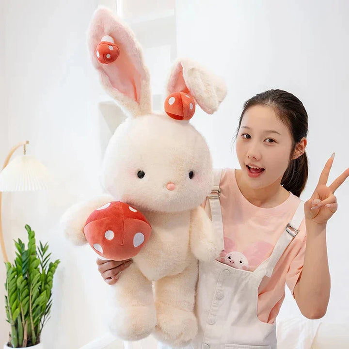 BowLift | Kawaii White Bunny Mushroom Plushie