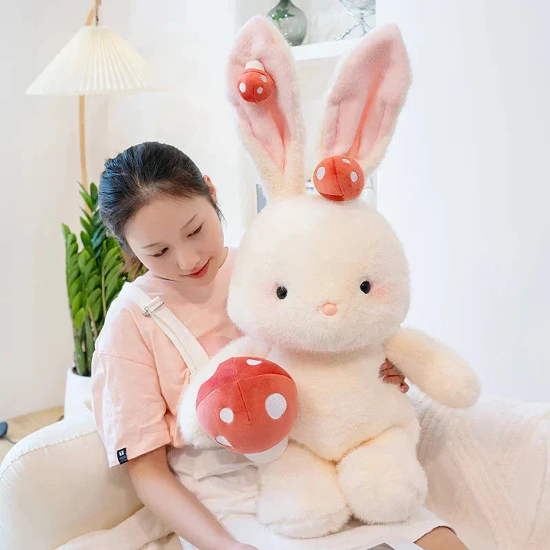 BowLift | Kawaii White Bunny Mushroom Plushie