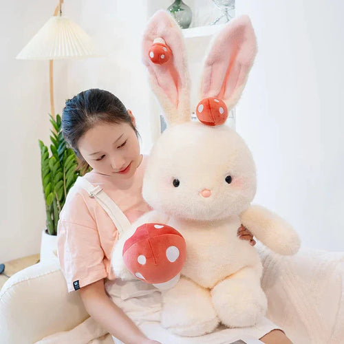 BowLift | Kawaii White Bunny Mushroom Plushie